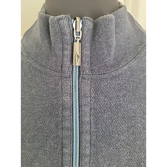 Tommy Bahama Flipshore Reversible 1/2 Zip Sweater Blue Green Men’s Large - Picture 6 of 8